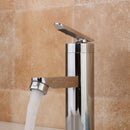 Brushed Chrome Waterfall Bathroom Basin Faucet Single Handle Sink Mixer Tap