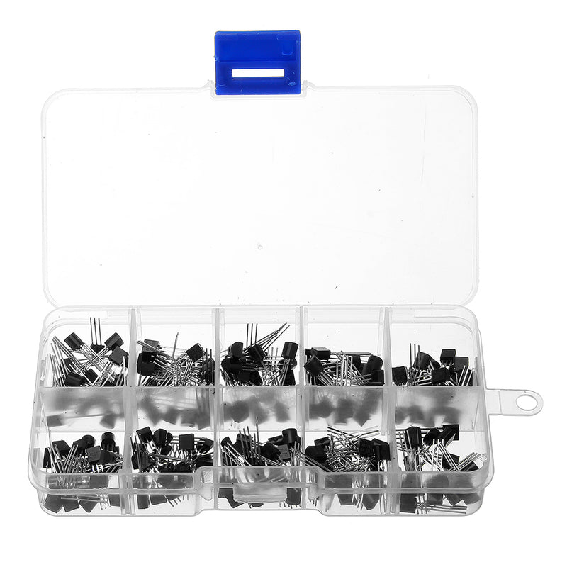 200Pcs 10Values 20 Each Transistors Kit BC337 BC327 2N2222 2N2907 2N3904 2N3906 S8050 S8550 A1015 C1815 Transistor