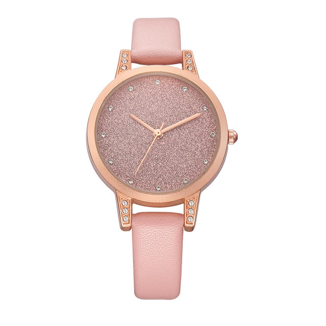 REBIRTH RE018 Rhinestone Elegant Design Women Wrist Watch Rose Gold Case Quartz Watch