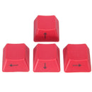 ESC Spacebar Direction Key OEM Profile PBT Side Printed Keycaps Black and Red