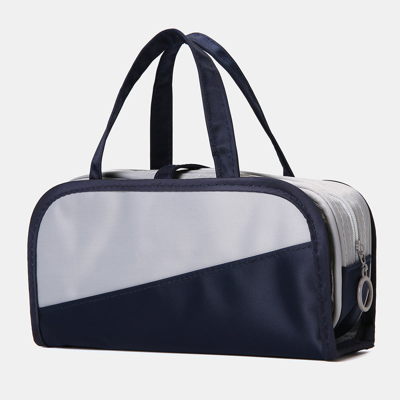 Multifunctional Large Capacity Pencil Case Portable Cosmetic Case Waterproof Pen Box Wash Bag School Students Supplies Stationery