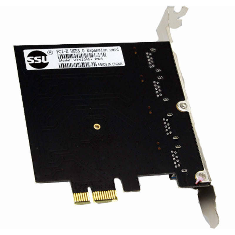 SSU N04S+PW4 PCI-E To USB 3.0 Expansion Card Four-Port For Desktop Computer