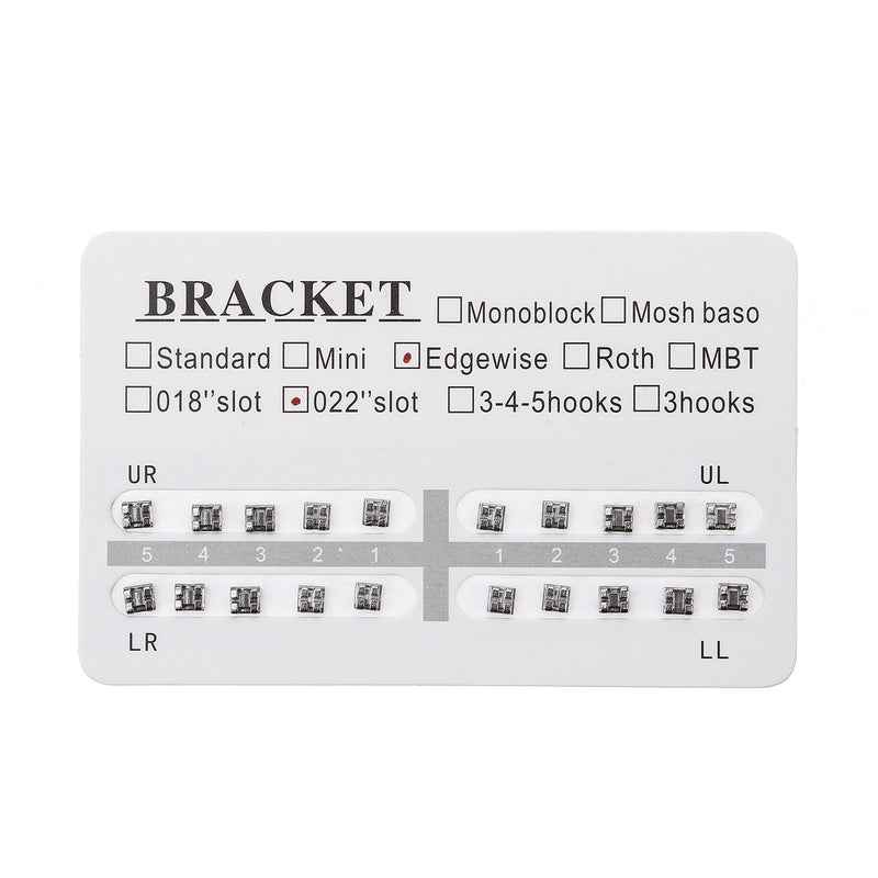 0.22inch Slot Orthodontic Bracket Edgewise Ultra-thin Square Mesh Bottom Dental Bracket
