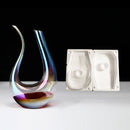 Handles Knobs Juice Decanter Glass Lead-free Plating Colorful Crystal U-shaped