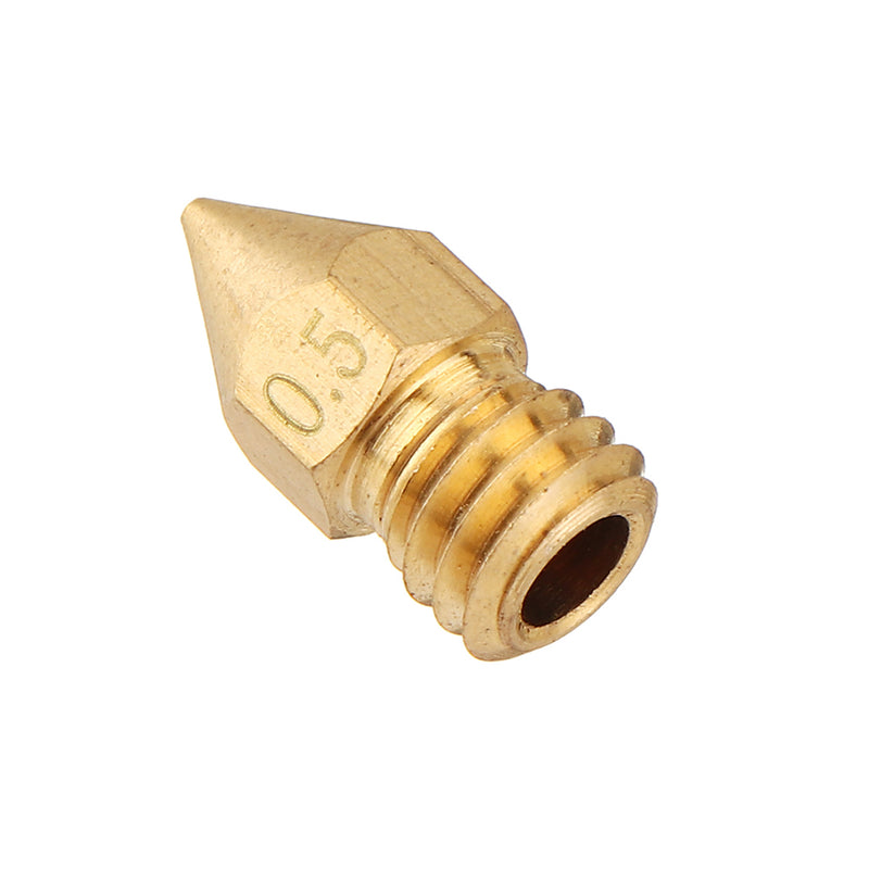 5PCS 3mm/0.5mm Copper MK8 Thread Extruder Nozzle For 3D Printer