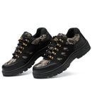 TENGOO Men's Safety Shoes Steel Toe Waterproof Non-Slip Anti-Smashing Hiking Camping Fishing Work Shoes