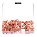 60Pcs SC Bare Terminals lug Tinned Copper Tube Lug Ring Seal Battery Wire Connector Bare Cable Crimped/Soldered Terminal Kit