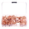 60Pcs SC Bare Terminals lug Tinned Copper Tube Lug Ring Seal Battery Wire Connector Bare Cable Crimped/Soldered Terminal Kit