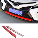 Red Carbon Fiber Style Front Bumper Modelling Protective Cover Trim For Toyota Camry 2018 110 X 15 X 10cm
