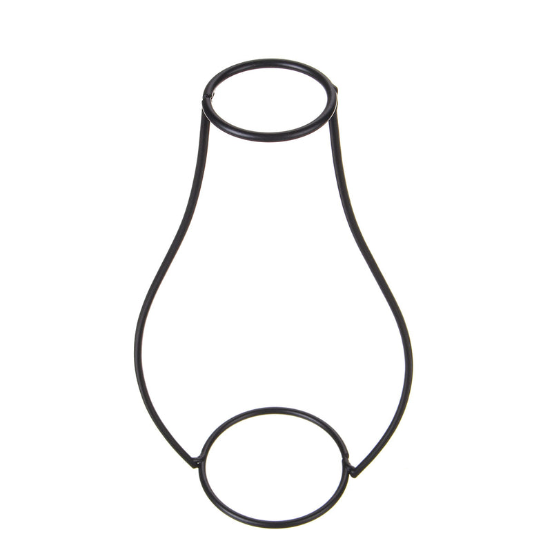 Creative Metal Wire Vase Black Flower Rack Abstract Geometric Frame Home Decor