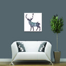 Miico Hand Painted Oil Paintings Simple Style-A Side Face Deer Wall Art For Home Decoration Painting