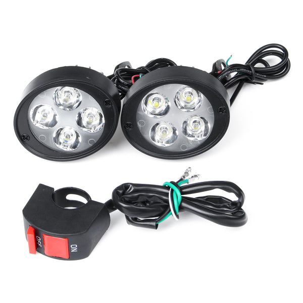 7 Inch Motorcycle Headlights Super Bright LED DRL Bulb With Switch