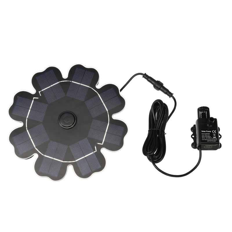 DC5-12V Solar Water Pump 2.5W Solar Powered Floating Bird Bath Water Panel Fountain Pump Garden Pond Pool