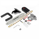 M10/M14 Electric Chainsaw Bracket Set Golden Chain Changed 100 125 150 Angle Grinder Into Chainsaw