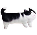 10.6" 3D Print Novelty Cat Kitty Shape Stuffed Plush Toy Cushion Adorable Funny Deco Design