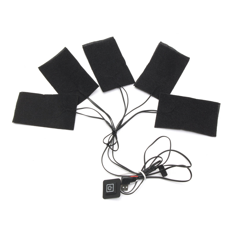 5pcs 65 Electric Heating Pad 3 Gear Adjusted DIY Thermal Vest Heated Clothes
