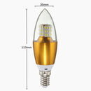 Dimmable E27 E14 E12 7W 60 SMD 3014 LED Pure White Warm White Candle Light Lamp Bulb AC110V