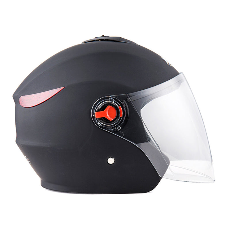 BYB Universal 56-62cm Motorcycle All Season Half Helmet Anti-fog Visor Rainproof Breathable