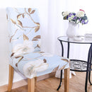 KCASA WX-PP3 Elegant Flower Elastic Stretch Chair Seat Cover Dining Room Home Wedding Decor