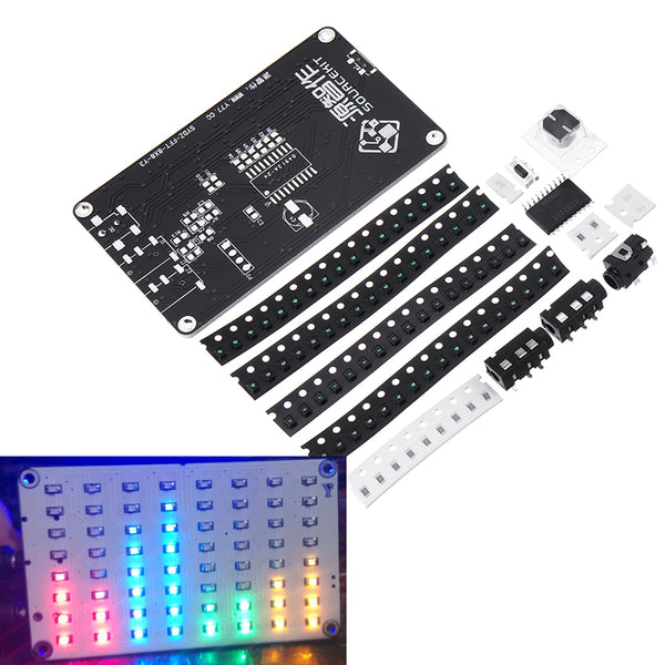 8X8 FFT Audio Spectrum Sound Control Voice Control LED Spectrum Analyzer 64 Dot Matrix LED FFT Audio Spectrum Electronic DIY Production Kit