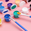 12 Colors Art DIY 3ML Watercolor Acrylic Pigment Painting Drawing +2 Brush Pen