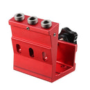 Drillpro Aluninum Alloy 3 Pocket Hole Syestem Pocket Hole Jig Drill Locator Guide with Drill Screwdriver Set and Pocket Hole Screw Plug Woodworking Tool