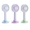 Mini Portable Handheld Fan USB Rechargebale Desktop Fan With Mobile Phone Pen Holder Makeup Mirror