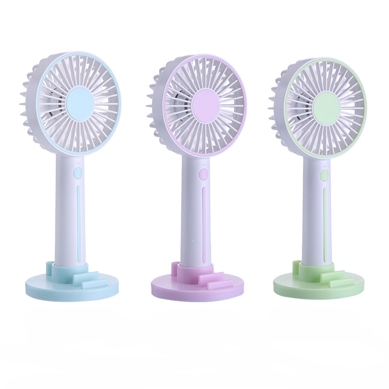 Mini Portable Handheld Fan USB Rechargebale Desktop Fan With Mobile Phone Pen Holder Makeup Mirror
