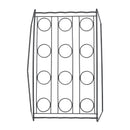 12/16 Holes Cupcake Cone Baking Cooling Rack Ice Cream Stand Holder Counter Display