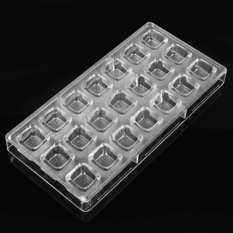 21 Cups Squares Shaped PC DIY Chocolate Mold Candy Pudding Ice Jelly Mould