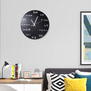 Mathematics Blackboard Clock Wall Clock Home/Office/Classroom Clock Black Powder