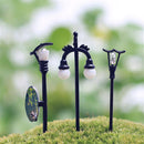 HO OO Scale 5Pcs Resin Craft Mini Street Light Lamp Antique Imitation Fairy Garden Home Miniature DIY Micro Landscape