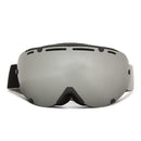 Universal Ski Goggles Dual Lens Mirror Snowboard Outdoor Sports Glasses Windproof Anti-UV Silver