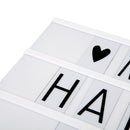 LED USB Night Light Box with A4 Letter Card  DIY Combination for Wedding Party Christmas Decor