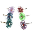24pcs 80-1000 Grit Radial Bristle Disc Brush Polishing Burr with 3mm Mandrels