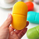 6 Partitions Portable Medicine Organizer Pill Box Case