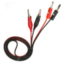 DANIU Alligator Test Lead Clip To Banana Plug Probe Cable for Multimeters