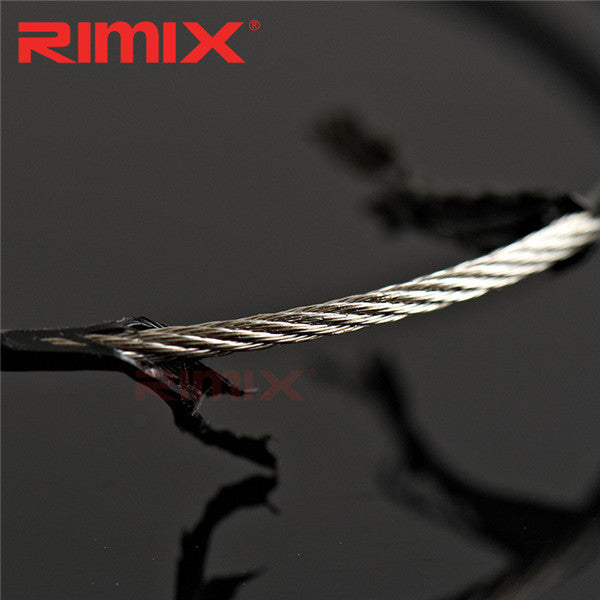 Rimix Stainless Steel PVC Insulated Rubber Overstretches Wire Circle Colorful Keychain Key Ring