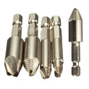 5PCS Screw Easy Speed Out Extractor Remover Hex shank Drill Set