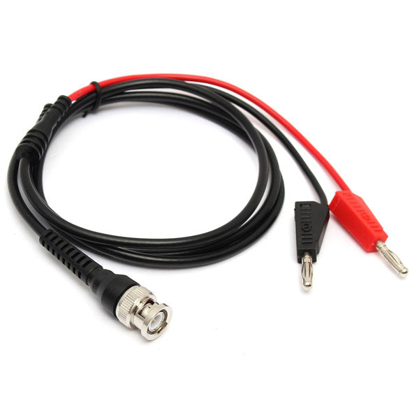 BNC Q9 To Dual 4mm Stackable Banana Plug with Socket Test Leads Probe Cable 120CM