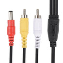 2RCA + Power Audio Video Extension Cable Wire for Security Camera
