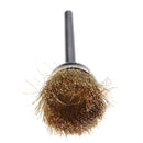 3mm Brass Wire Wheel Brushes Shank For Rotary Dremel Drill Tools