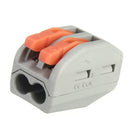 10pcs Spring Lever Push Fit Reuseable Cable 2 Wire Pole Insulating Material