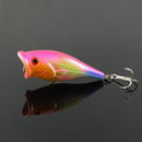 Lure Popper Fish Shape Bait Fishing Hook for Bass