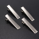 50Pcs Metal Silver Alligator Prong Hair Clips Accessories