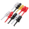 10Pcs Multimeter Lead Wire Probe Test Hook Kit Connector Electronics Laborator