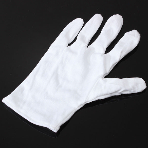 1Pair White Cotton Gloves Anti-static Protective Gloves for BGA Work