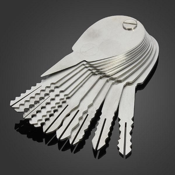 DANIU 20psc Foldable Car Lock Opener Double Sided Lock Pick Set Locksmith Tools