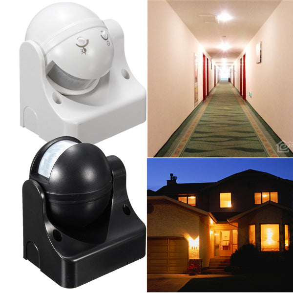 12M 180 Degree Lighting Security PIR Infrared Motion Movement Sensor Detector Switch Outdoor Home