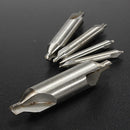 5 Pcs HSS 1/1.5/2.5/3.15/5mm Drills 60 Degree Angle Bit Hole Cutter